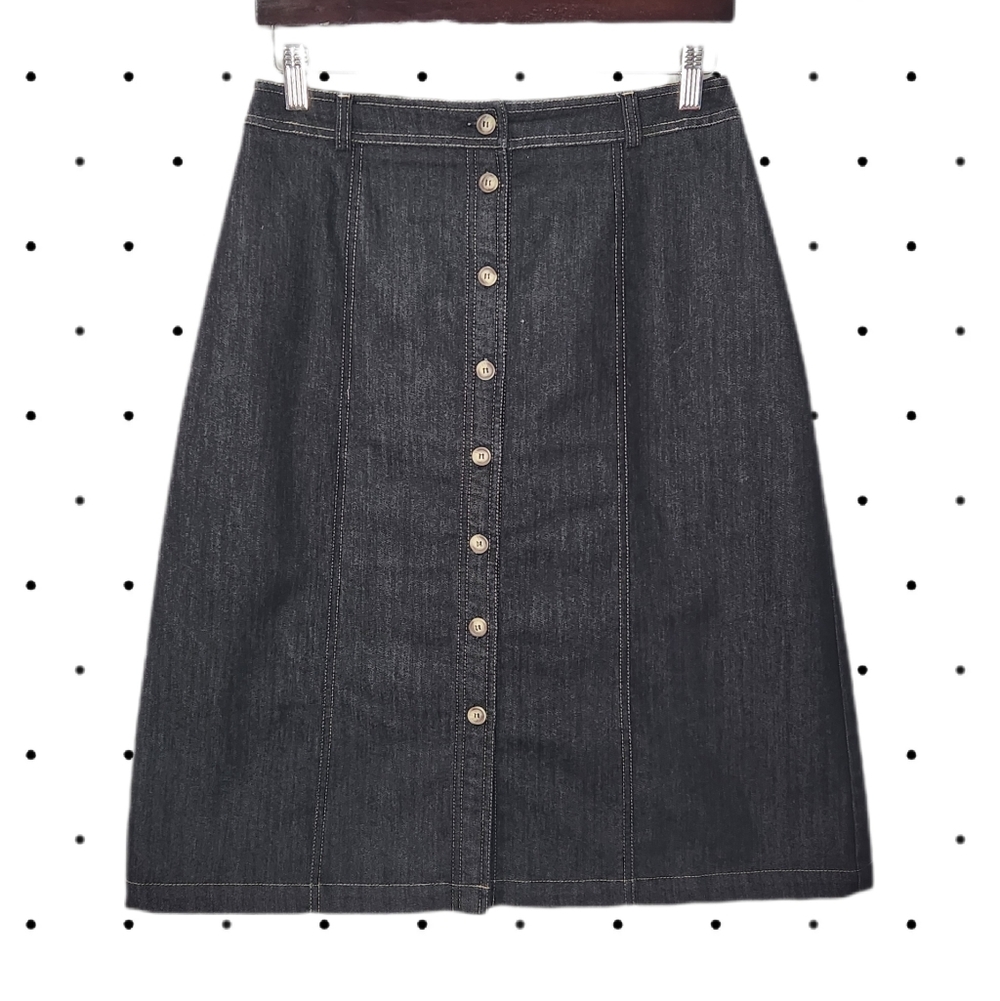 Pierre Cardin Vintage Jean midi skirt (14)